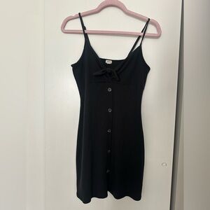 GARAGE Mini Little Button Down Black Dress